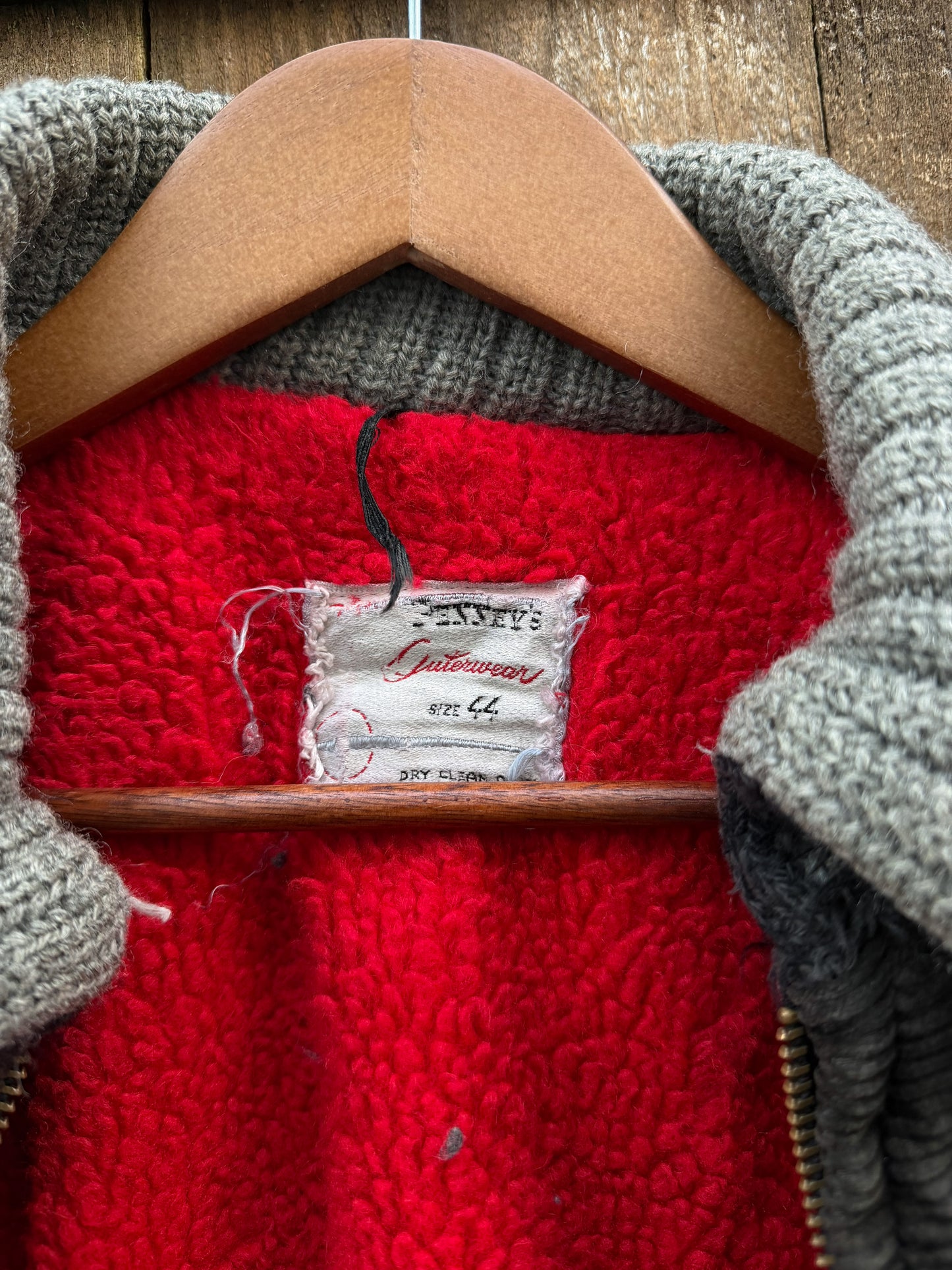 1950’s distressed black corduroy jacket