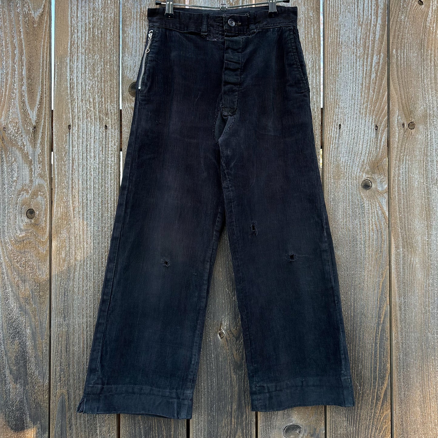 1930’s black over-dyed corduroy pants