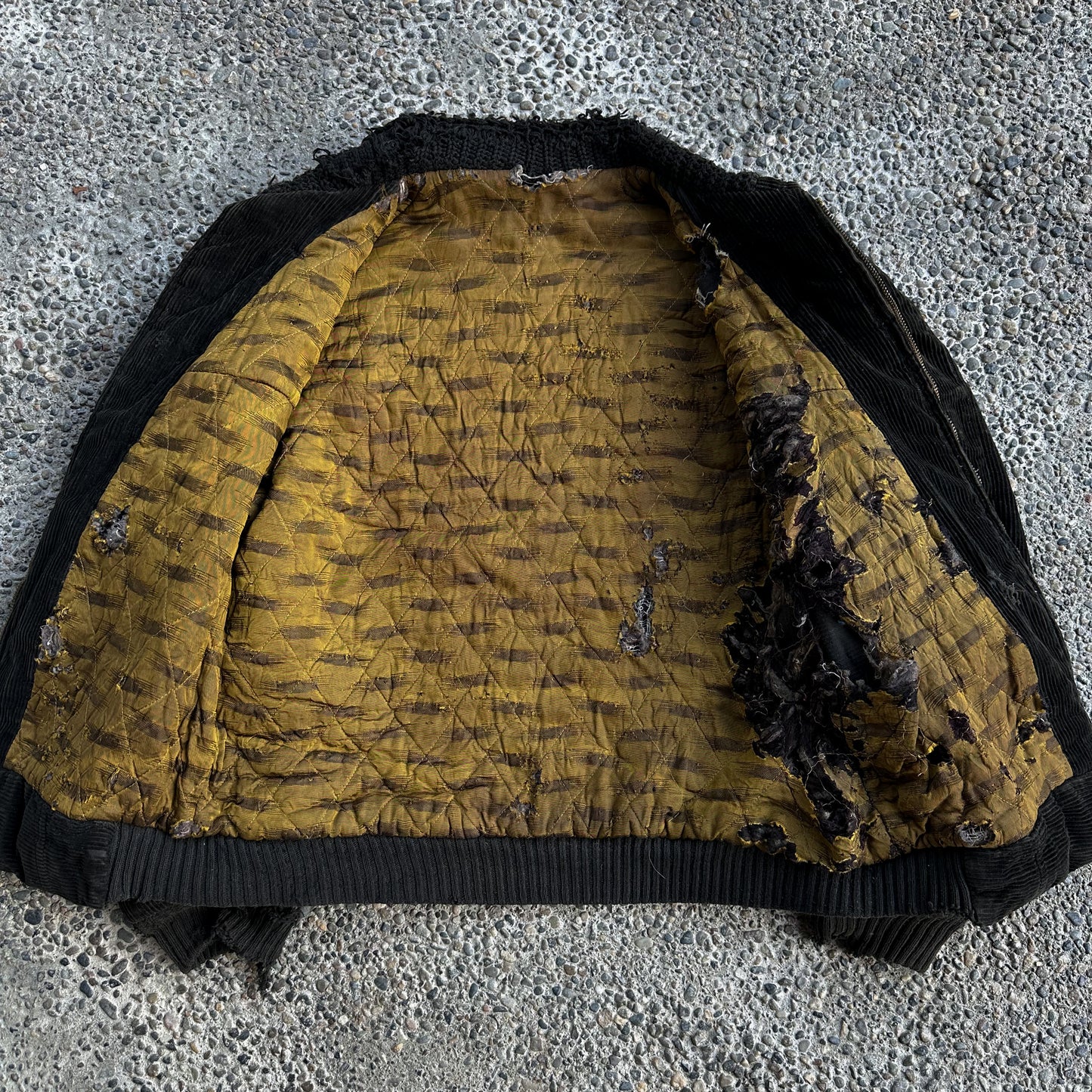 1950’s distressed black corduroy jacket