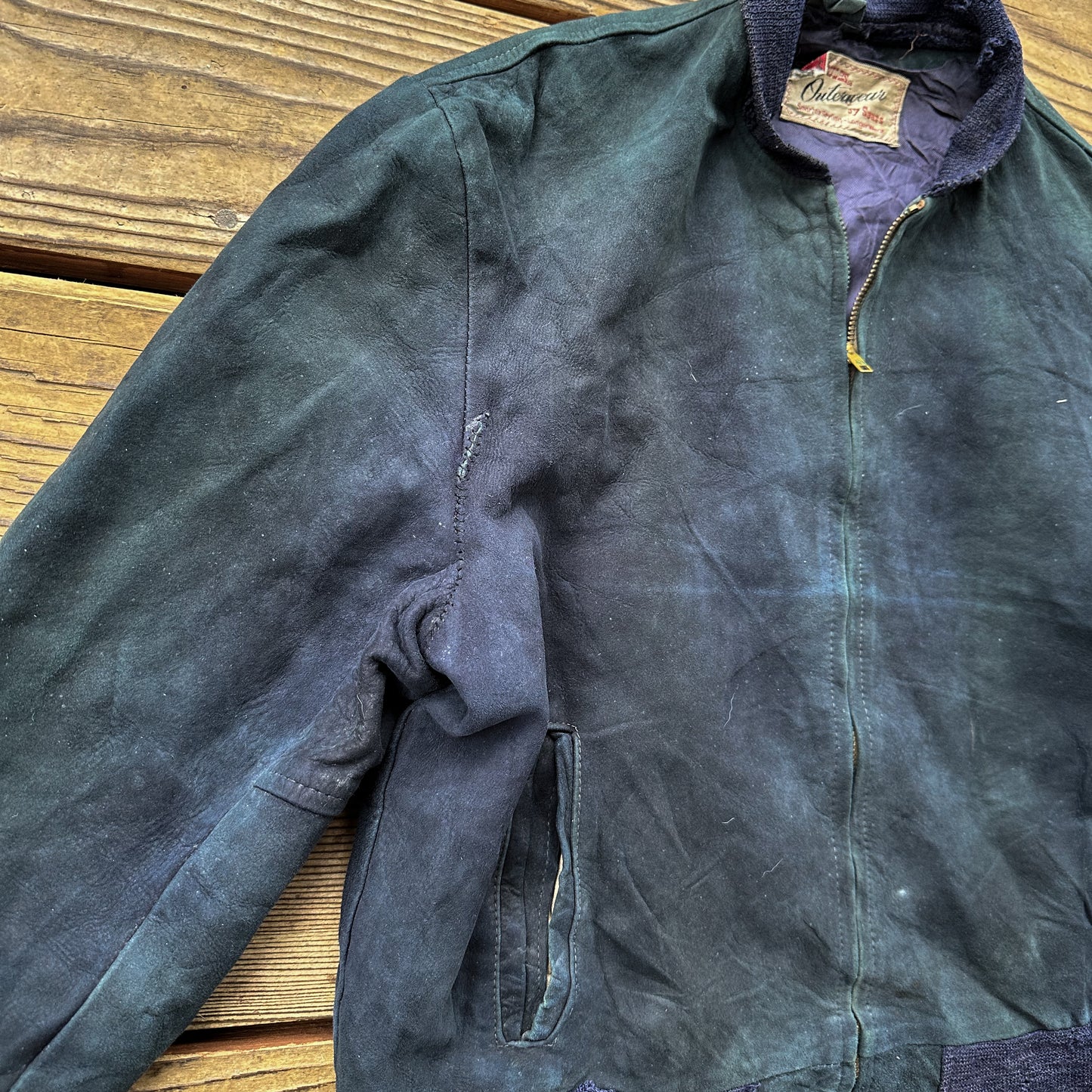 1950’s Hercules blue suede leather jacket