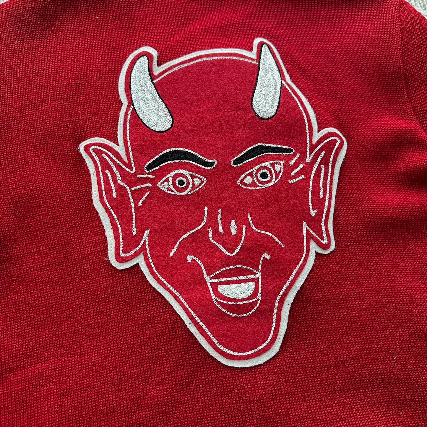 1950’s devil patch cardigan