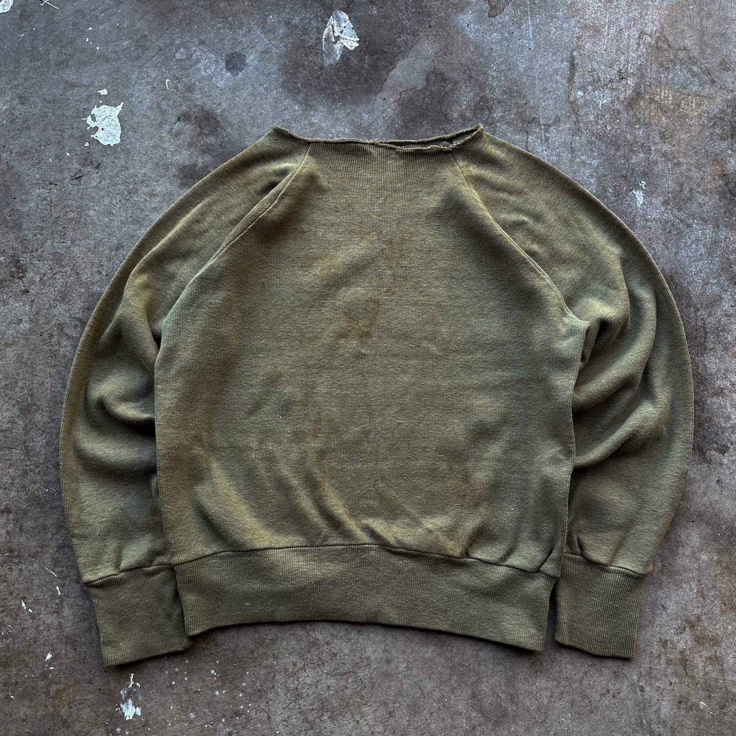 1960’s double face green crewneck