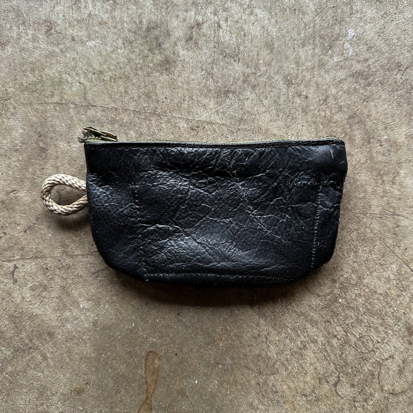 Vintage style handmade leather wallet