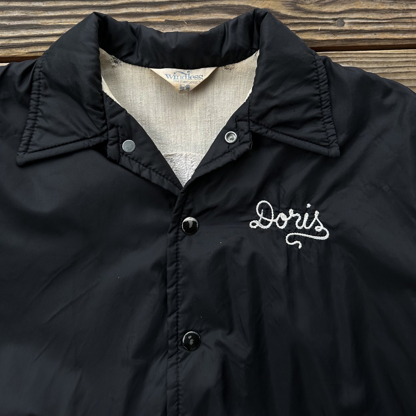 1960’s 8 ball saloon chainstitched windbreaker