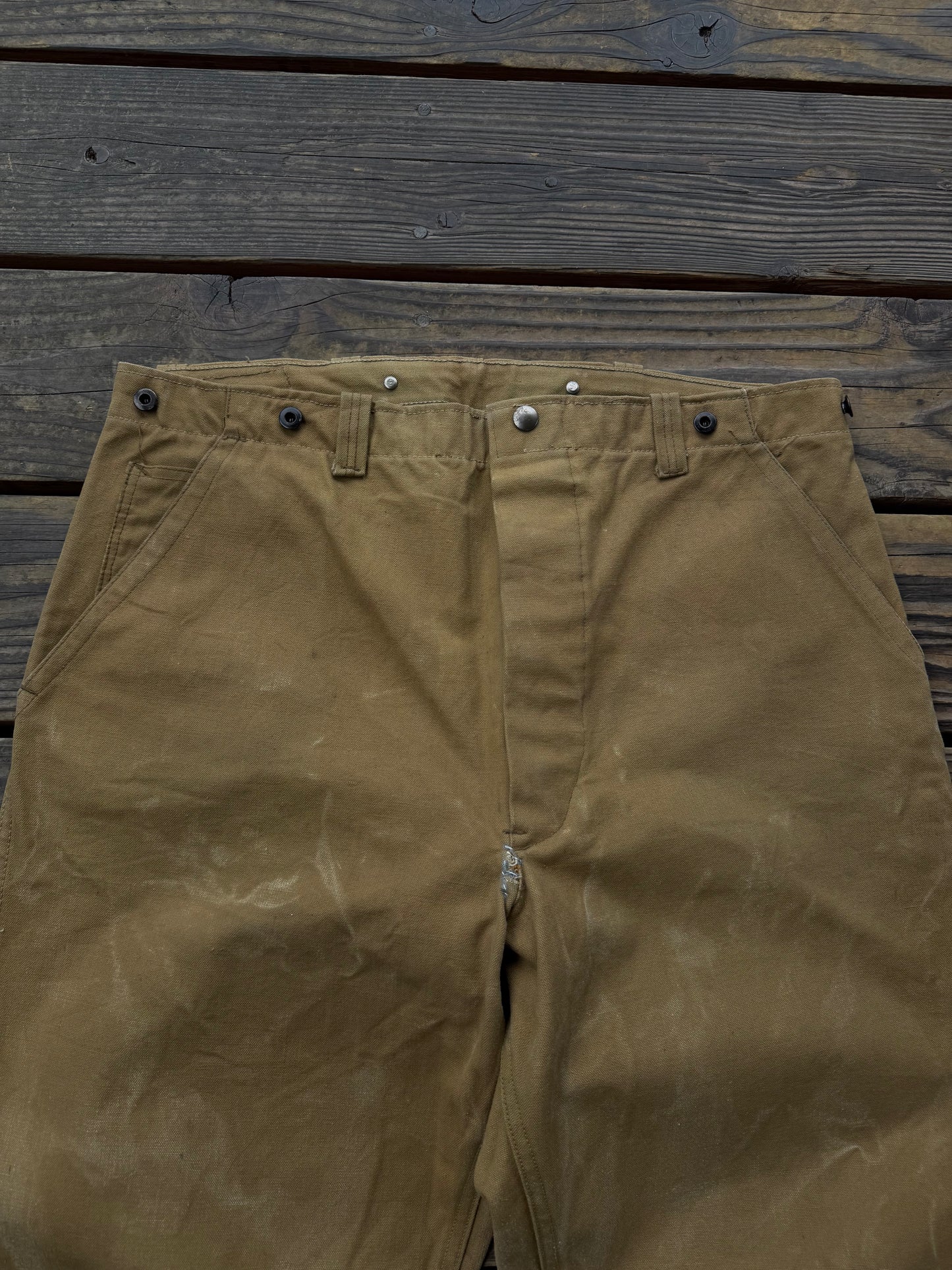 1940’s Hirsch Weis canvas logging pants