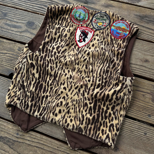 1960’s leopard terry cloth vest