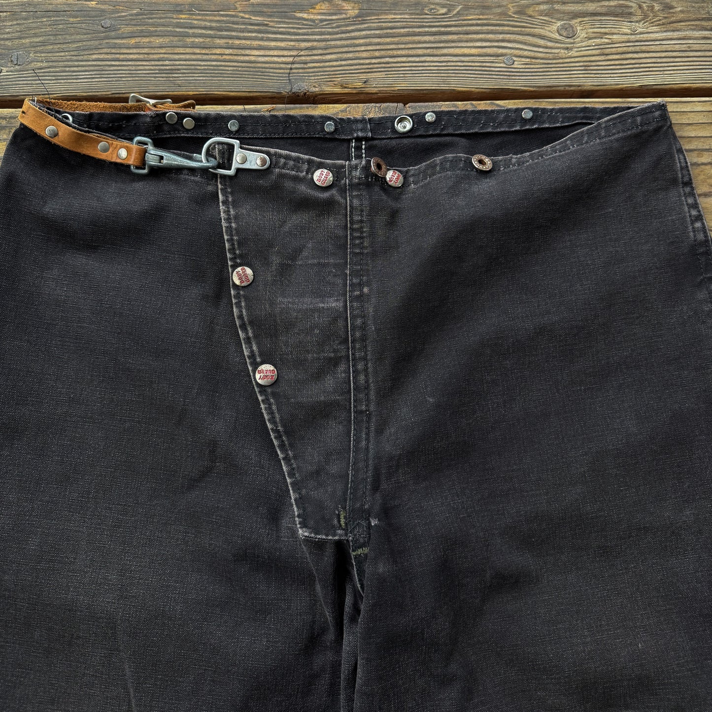 1950’s faded black fireman’s pants