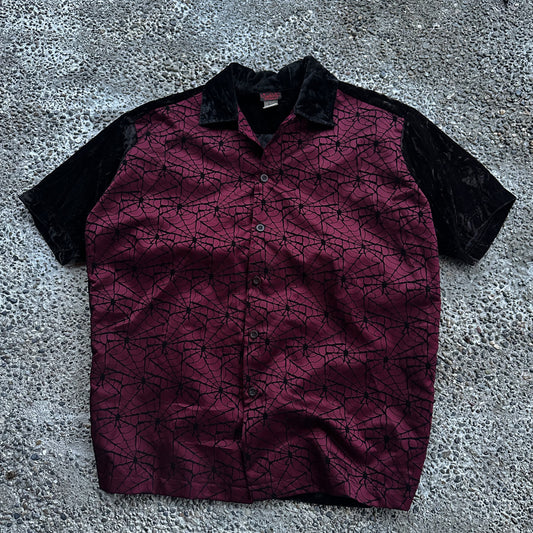 90’s Sinister Clothing spider web shirt