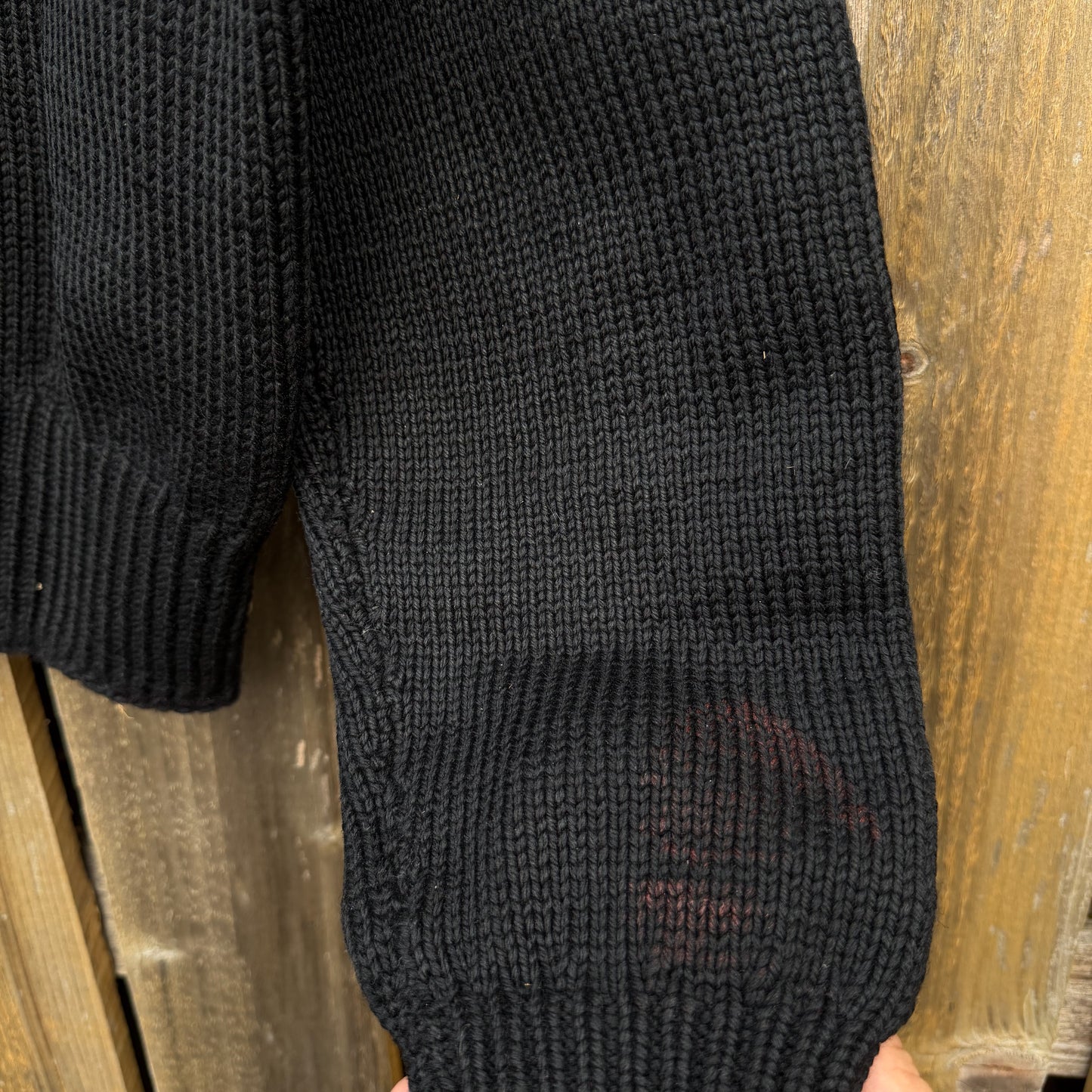 1930s black A-1 sweater