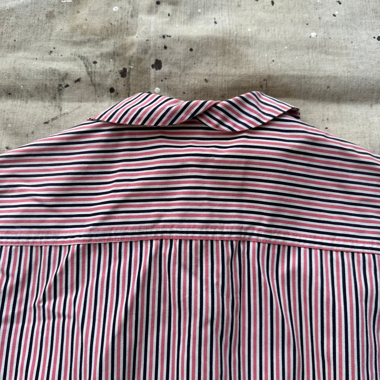 1940’s black and pink striped blouse