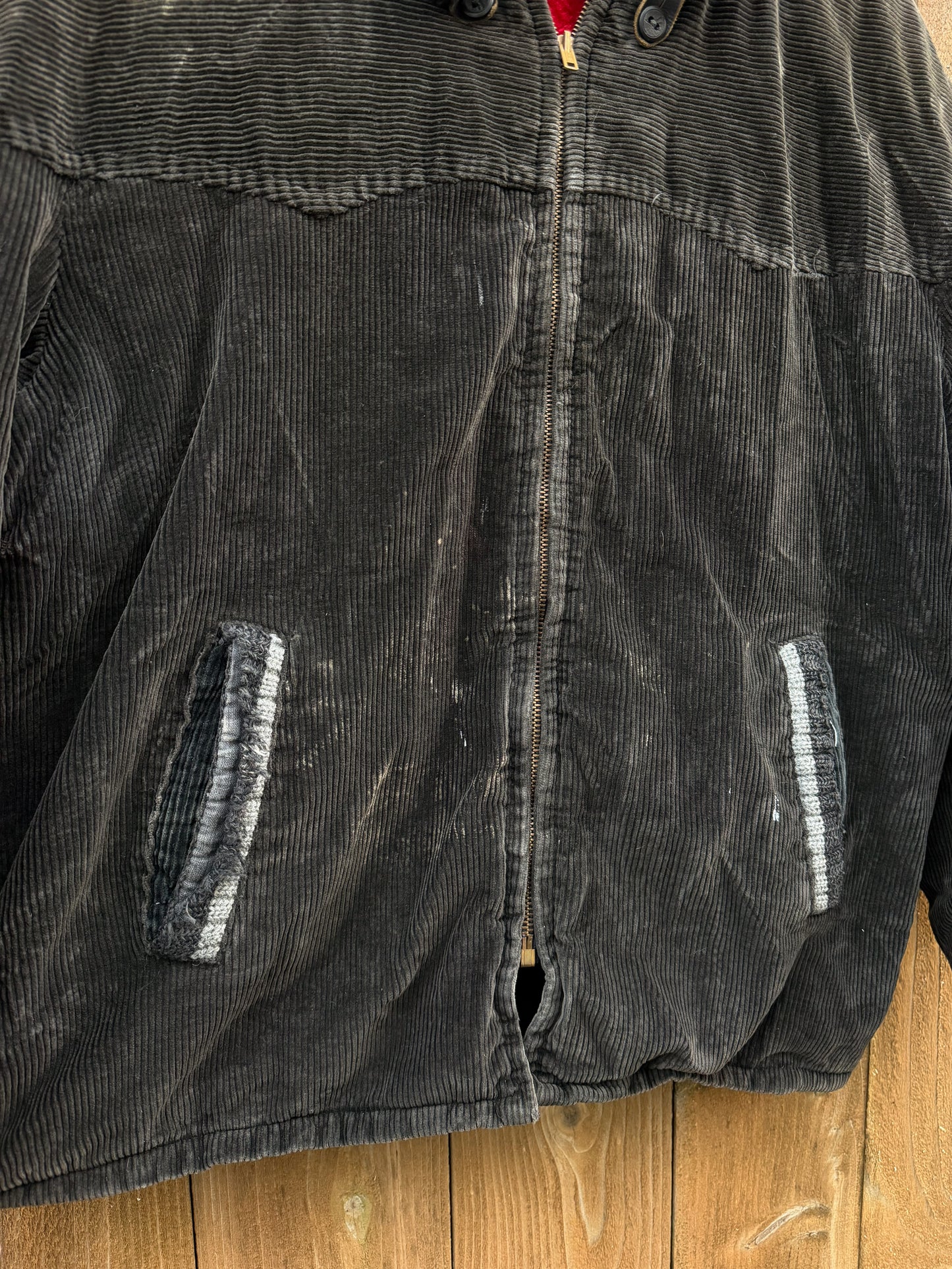 1950’s distressed black corduroy jacket