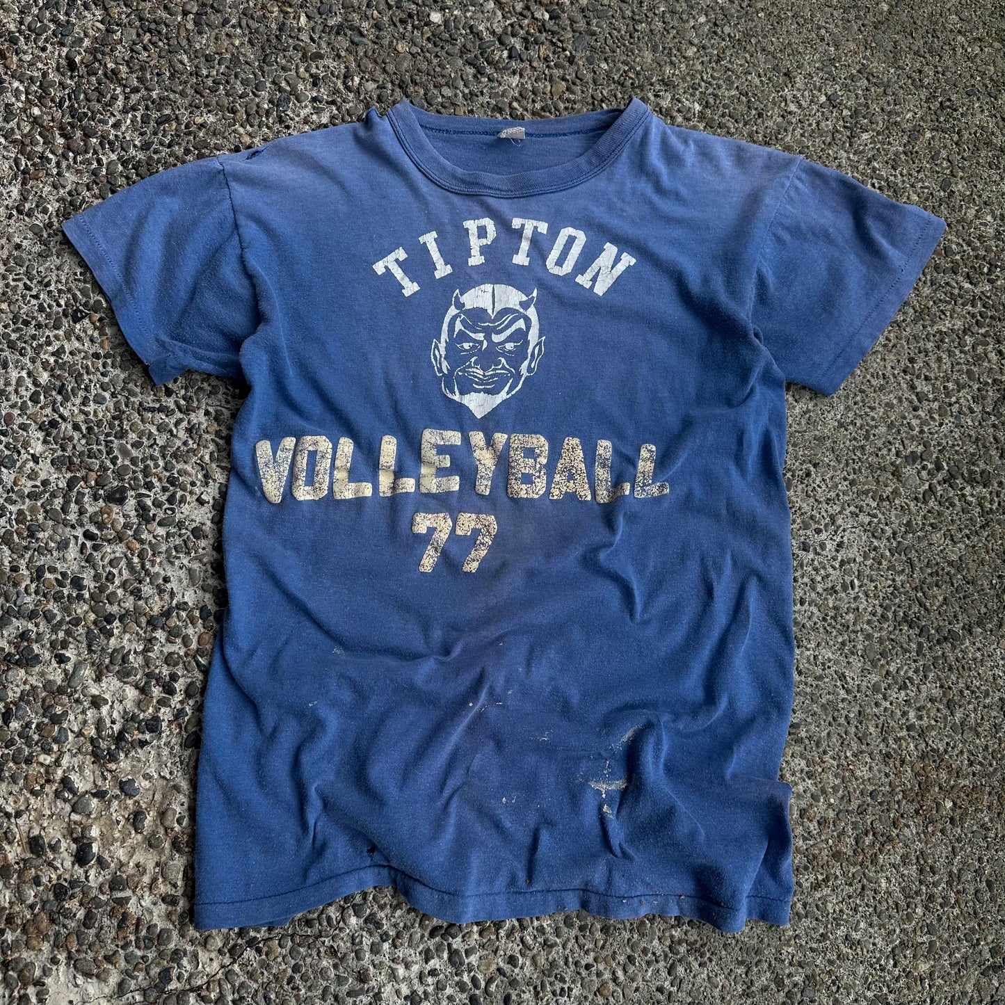 1970’s faded blue devil tee