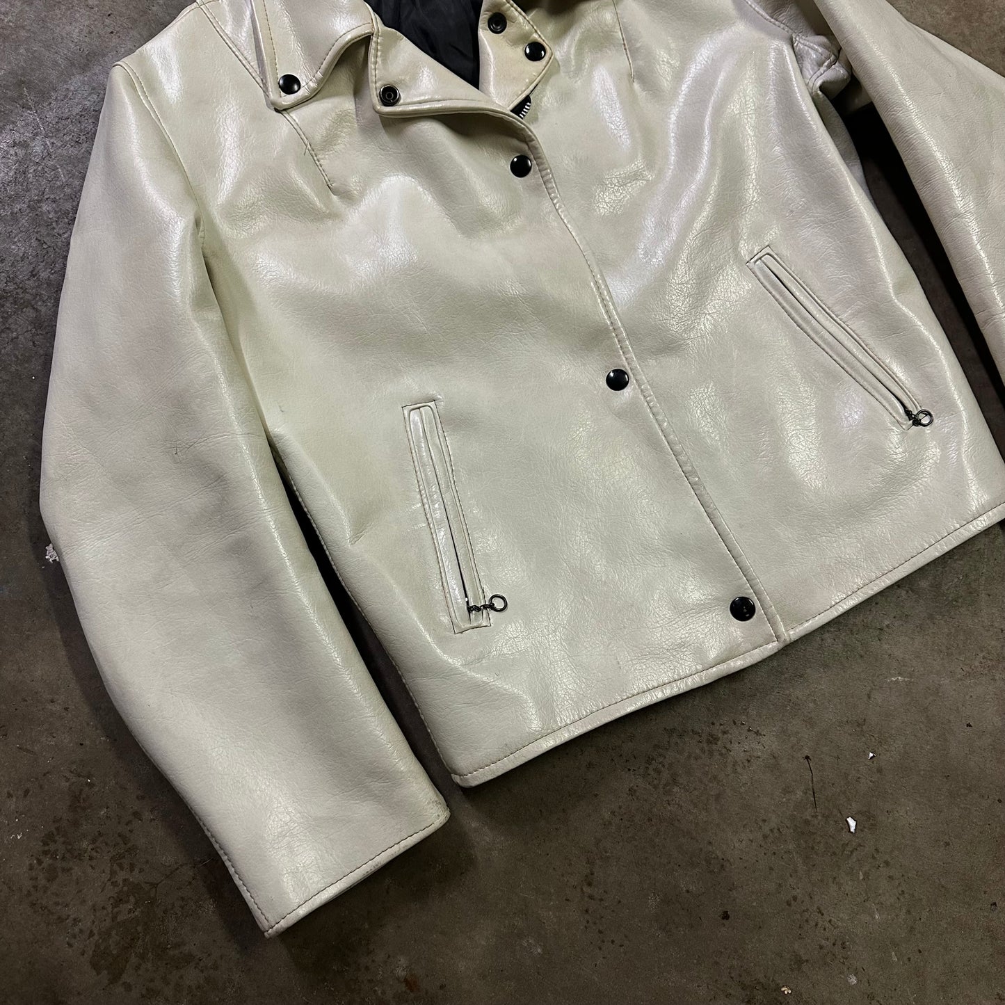 1960’s Harley white vinyl leather jacket