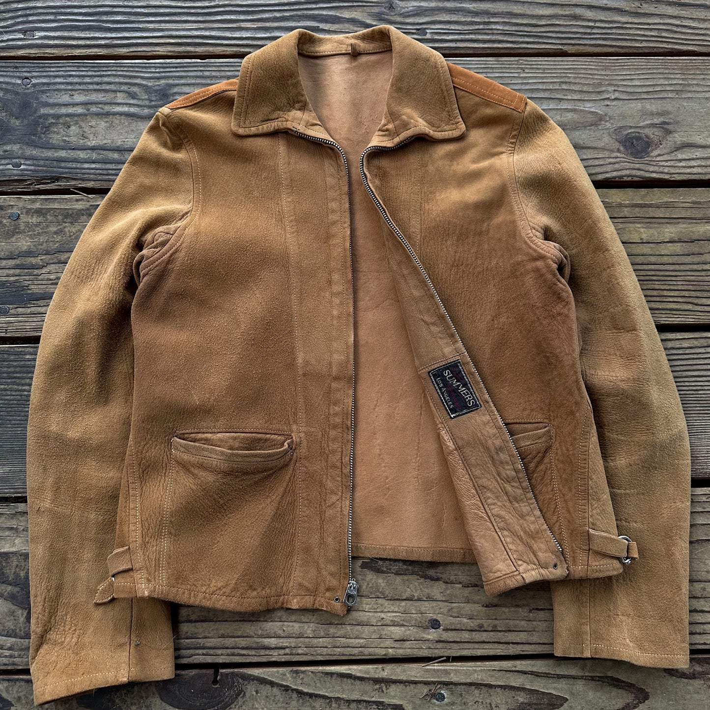 1930s summers Los Angeles suede leather jacket