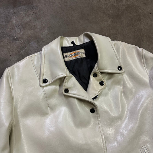 1960’s Harley white vinyl leather jacket