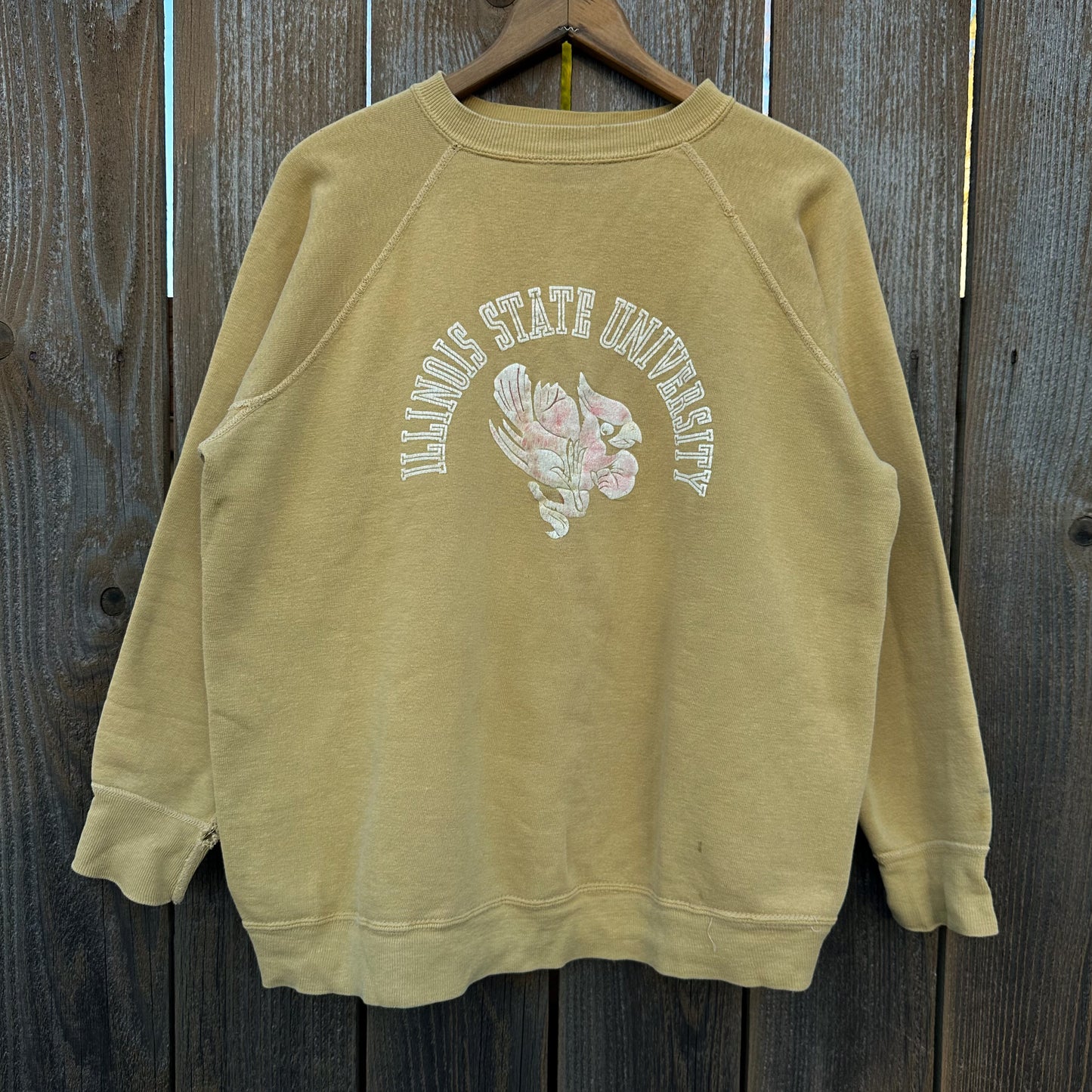 1960’s Illinois state color flock print sweatshirt