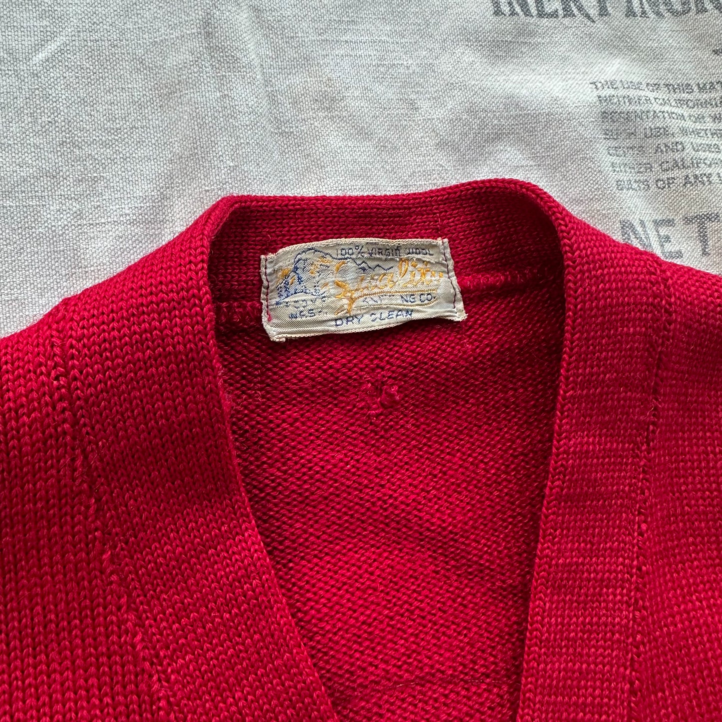 1950’s devil patch cardigan