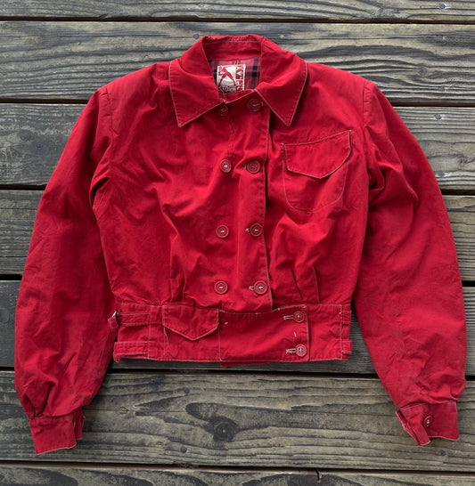 Funky 1950’s red cotton women’s jacket