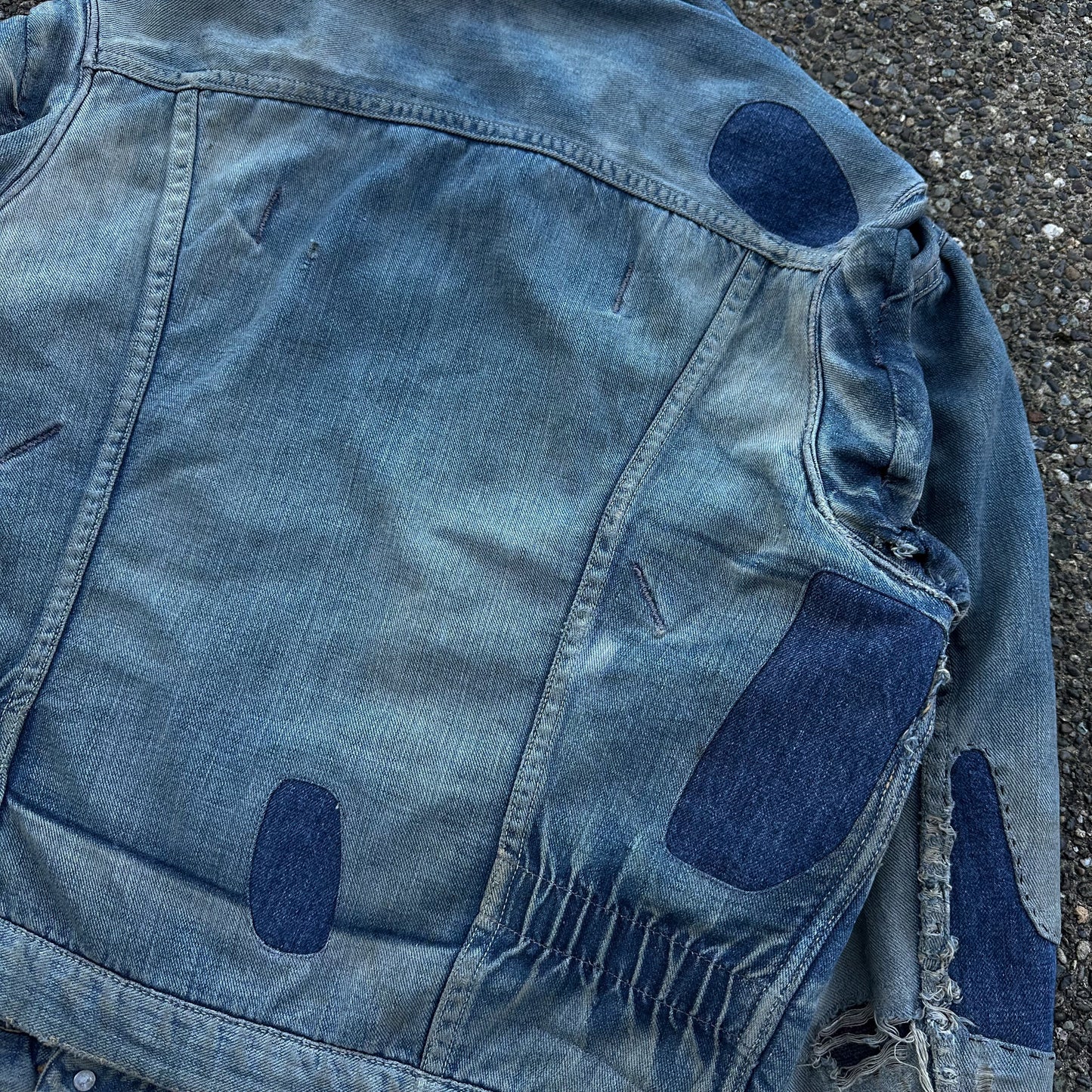 1960’s wrangler blue bell repaired denim jacket