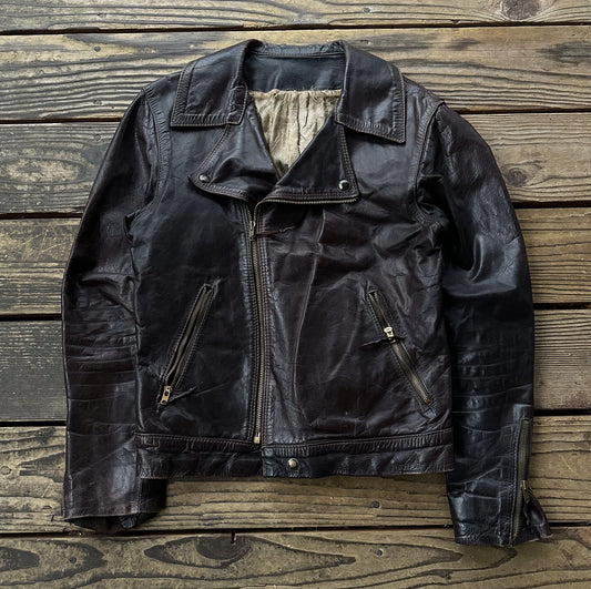 1960’s dark brown leather jacket