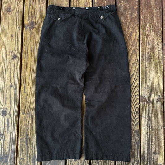 1950’s black over dyed fireman’s pants