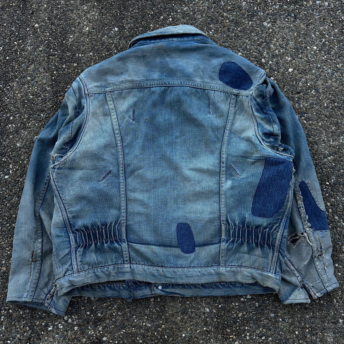 1960’s wrangler blue bell repaired denim jacket