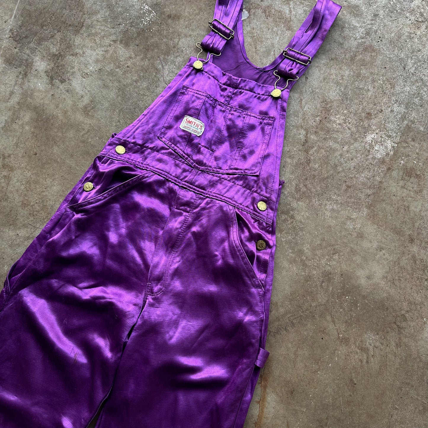 1960’s purple polycotton overalls