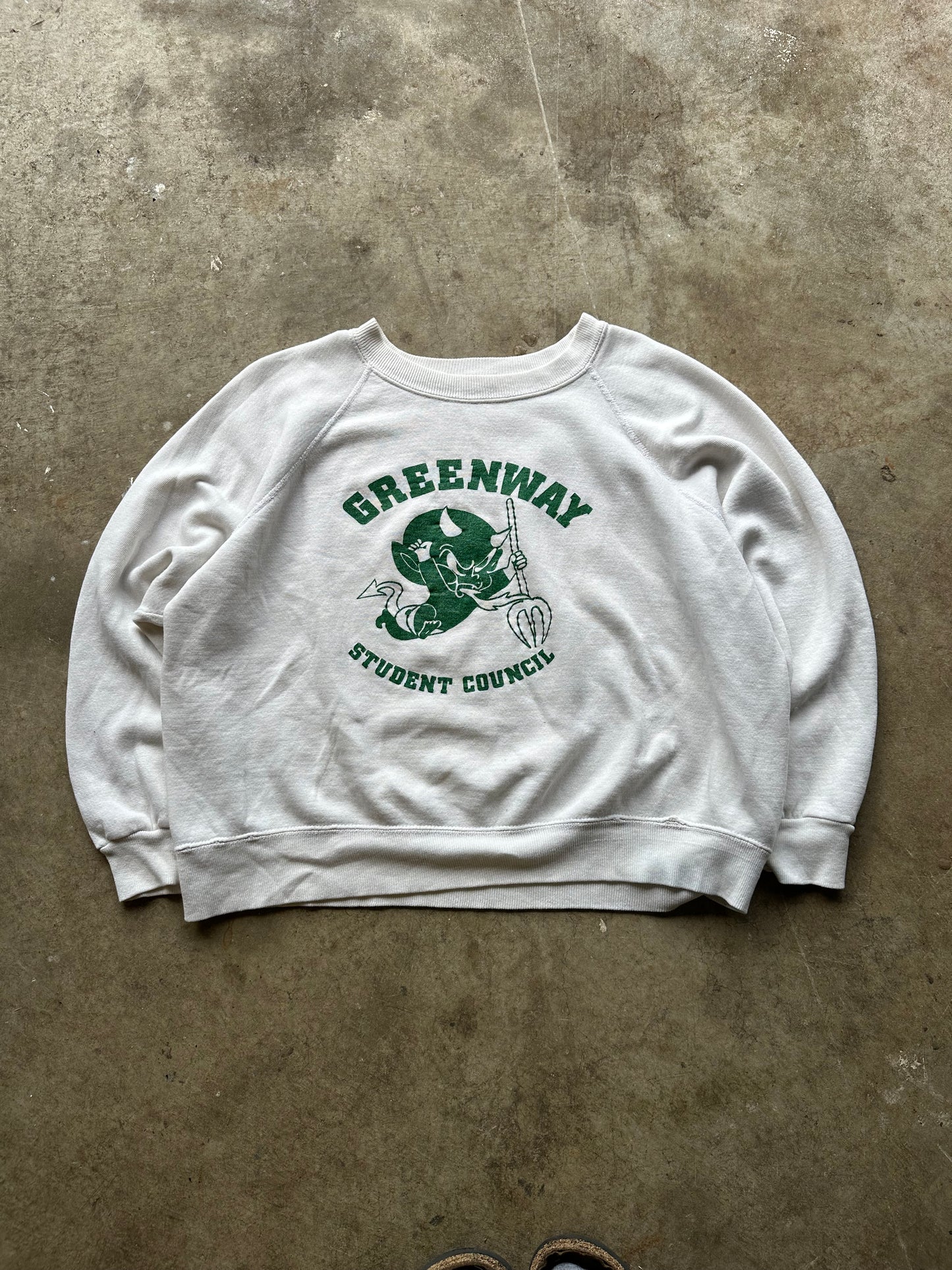 1970’s green devil sweatshirt