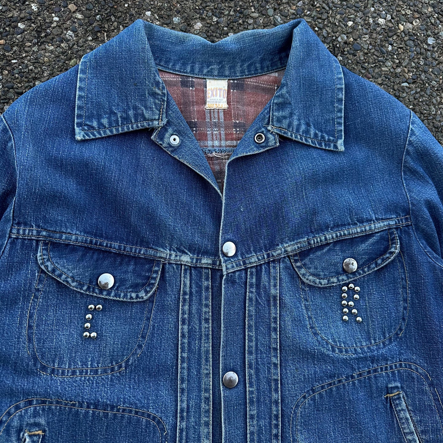 1960s flannel lined denim jacket