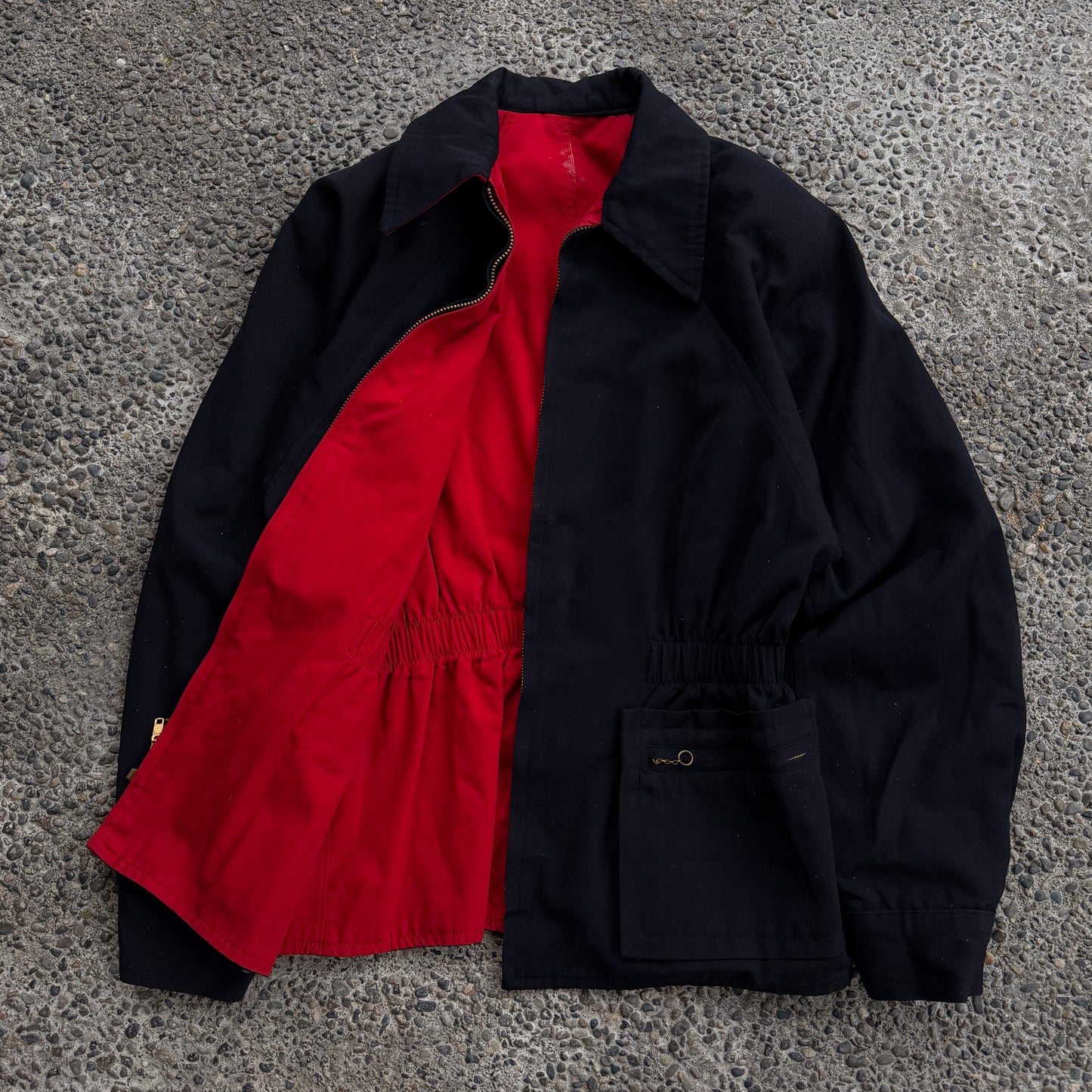 1950’s black and red reversible jacket