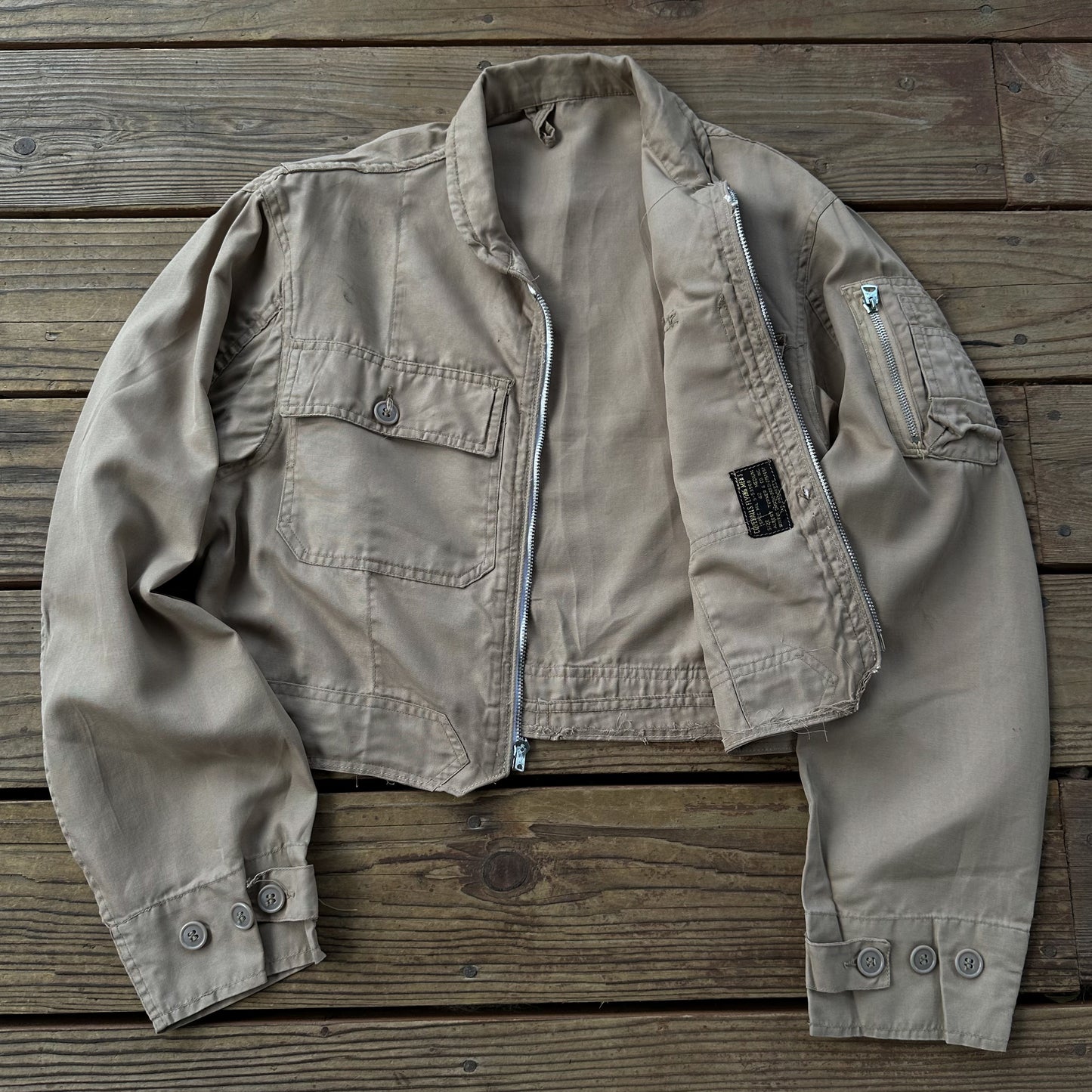 Korean War cropped coverall jacket