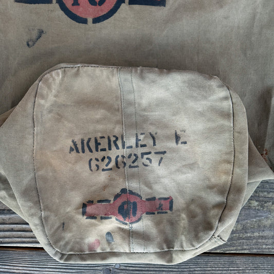 Ww2 stenciled canvas bag
