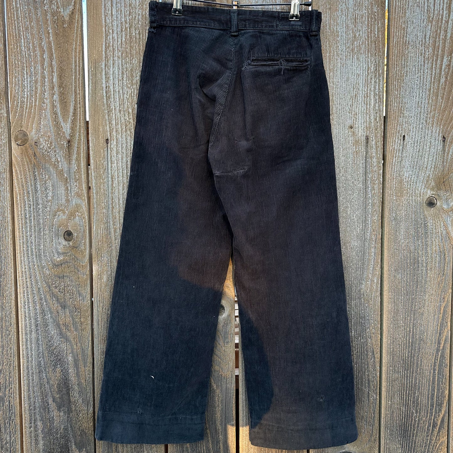 1930’s black over-dyed corduroy pants