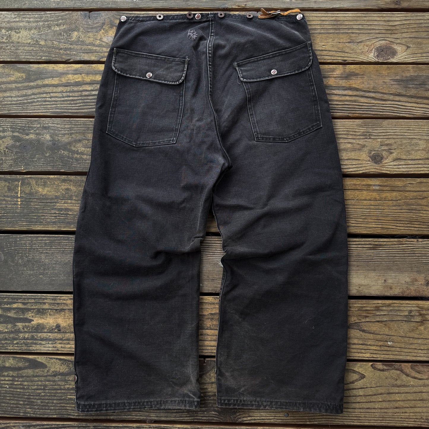 1950’s faded black fireman’s pants