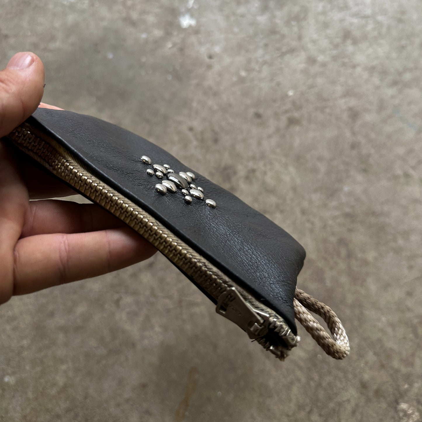 Vintage style handmade leather wallet