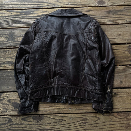 1960’s dark brown leather jacket