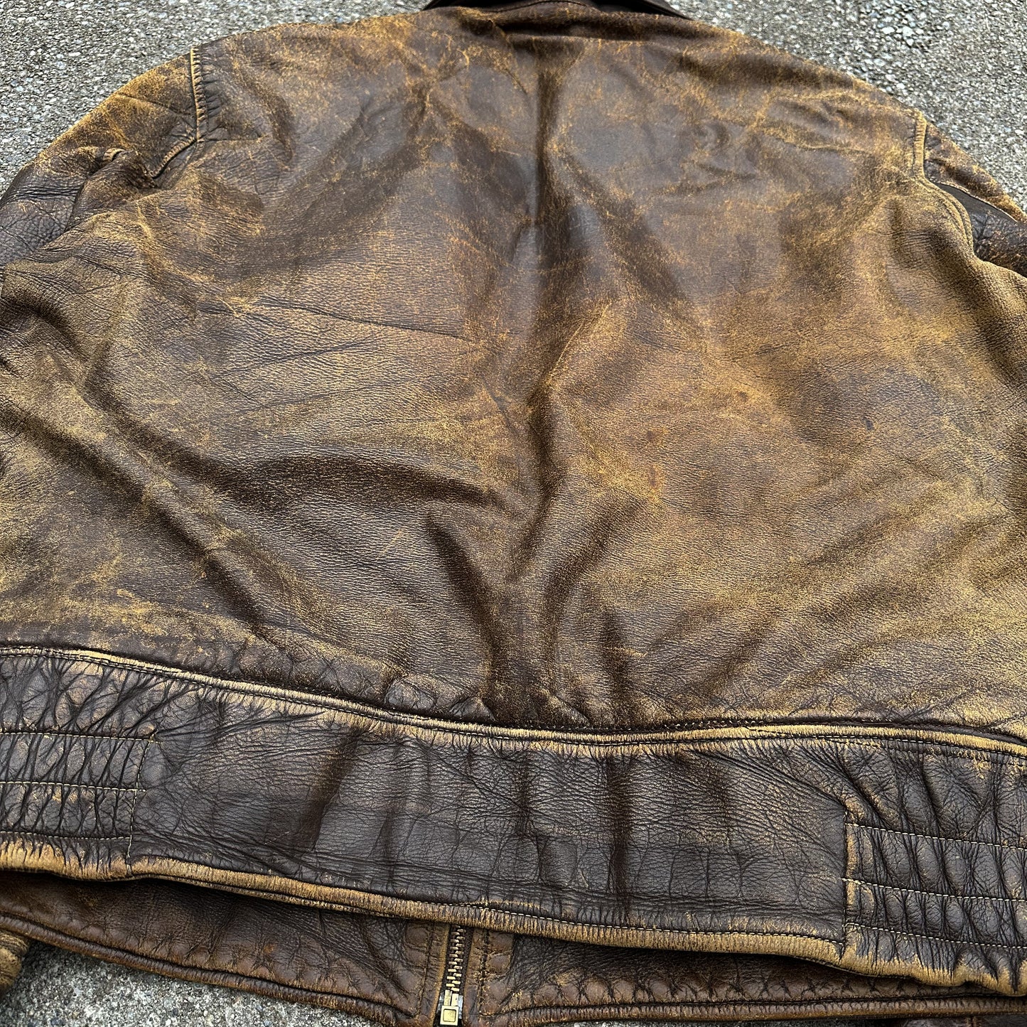 1950’s custom made tiger lined leather jacket