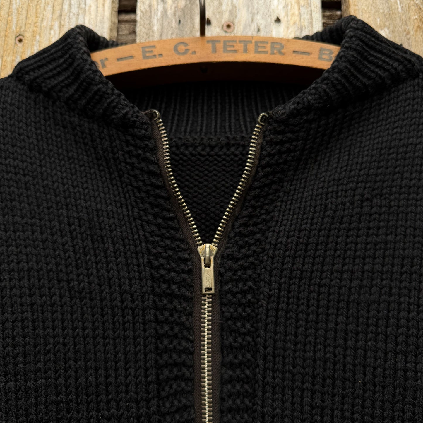 1930s black A-1 sweater