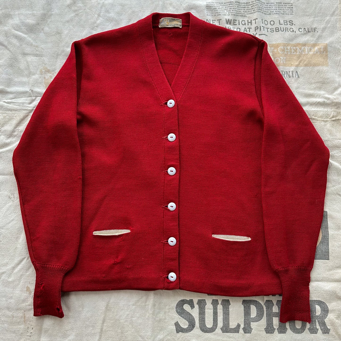 1950’s devil patch cardigan