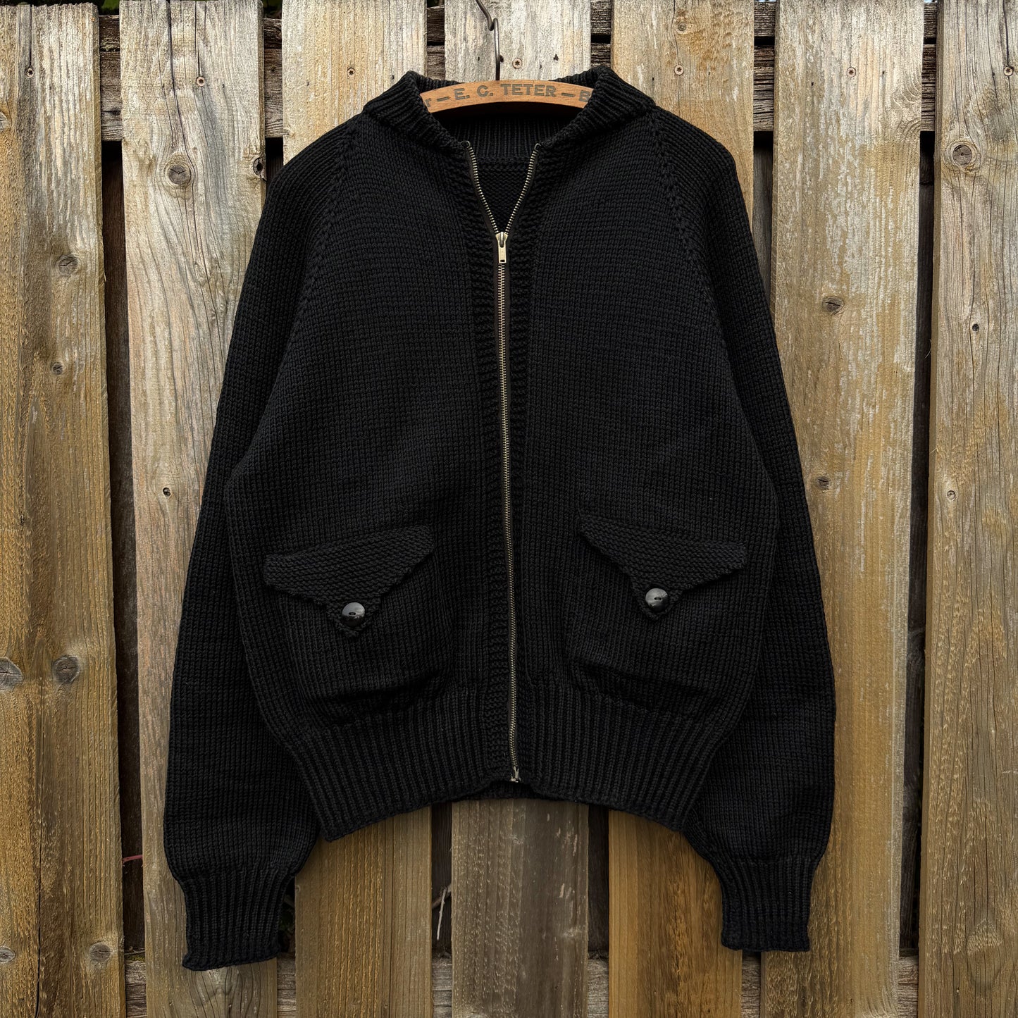 1930s black A-1 sweater