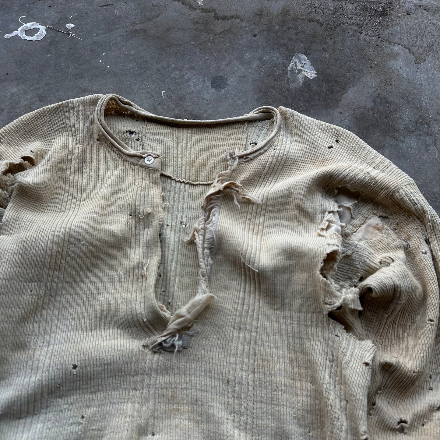 Thrashed 20’s/30’s cotton undershirt