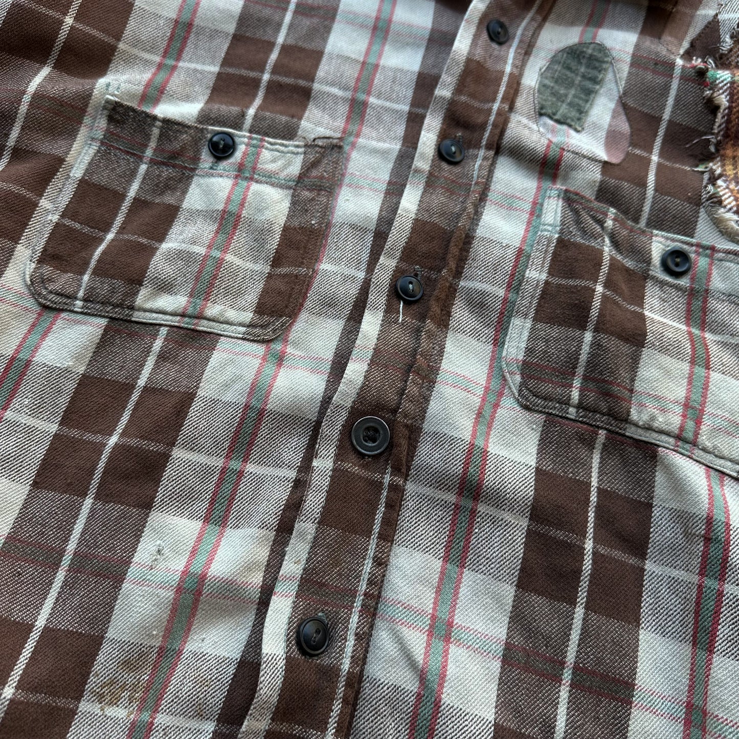 Faded and thrashed 1930’s Garfax flannel shirt