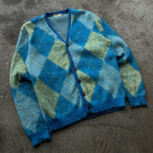 1950’s argyle mohair cardigan