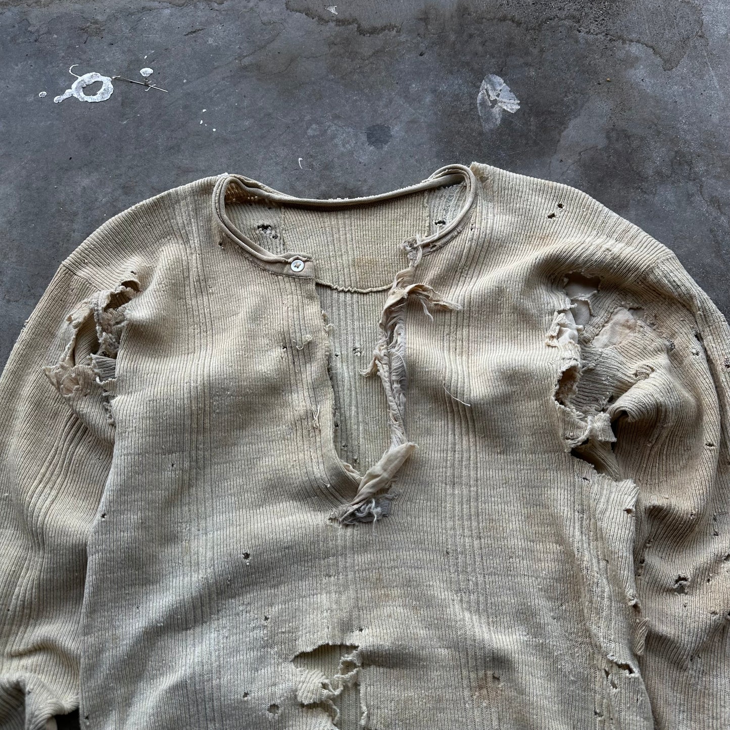 Thrashed 20’s/30’s cotton undershirt