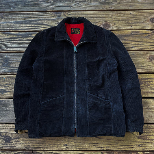 1960s black corduroy jacket