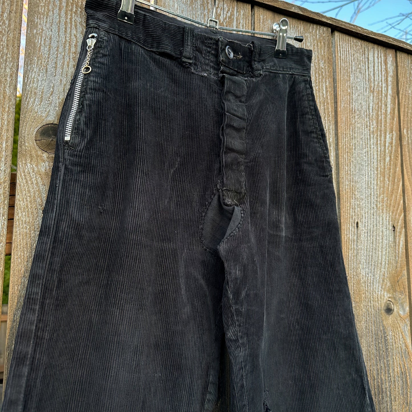 1930’s black over-dyed corduroy pants