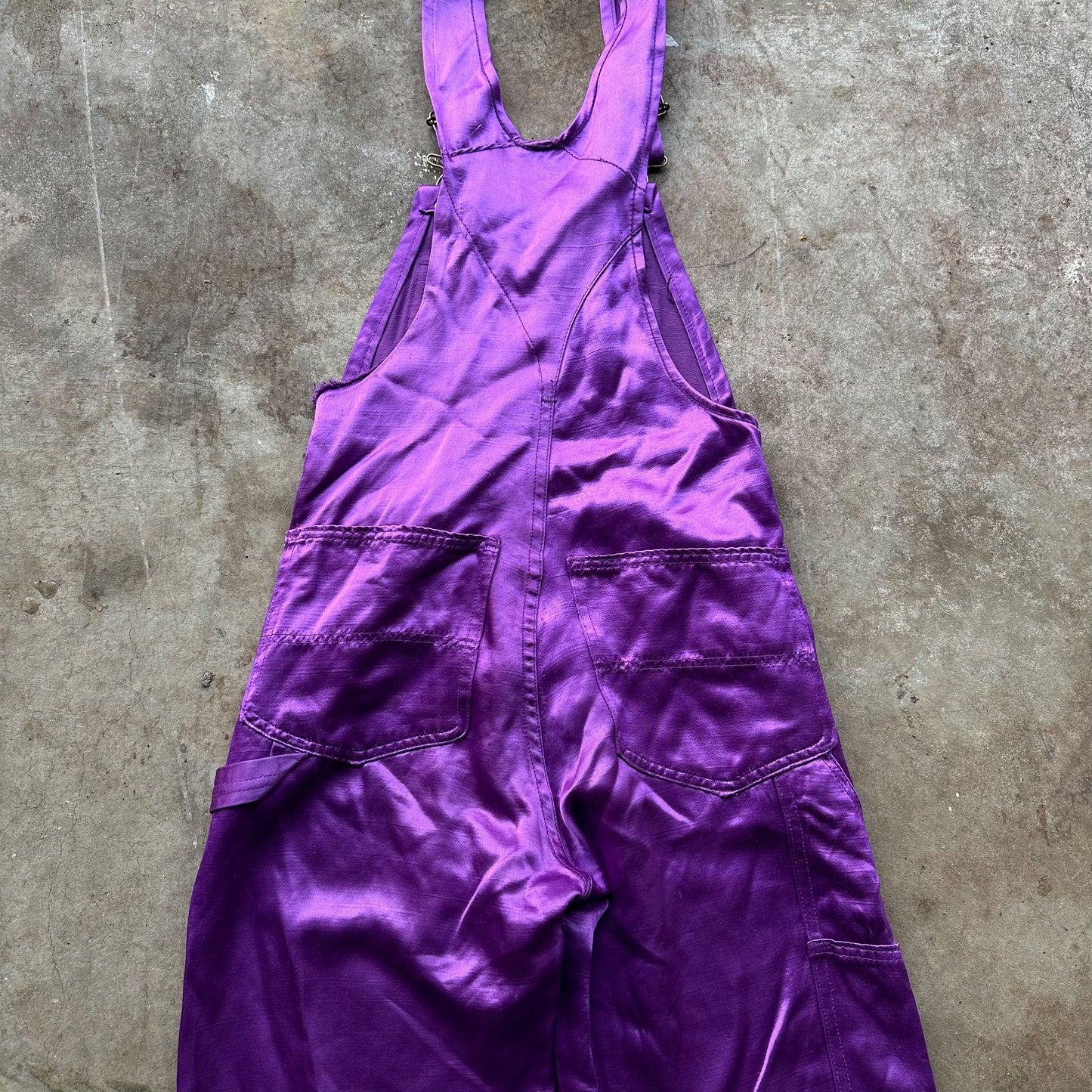 1960’s purple polycotton overalls