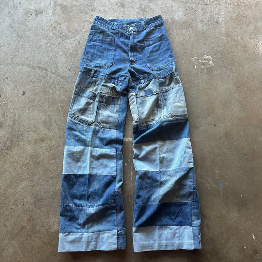 1960’s seafarer patchwork flares