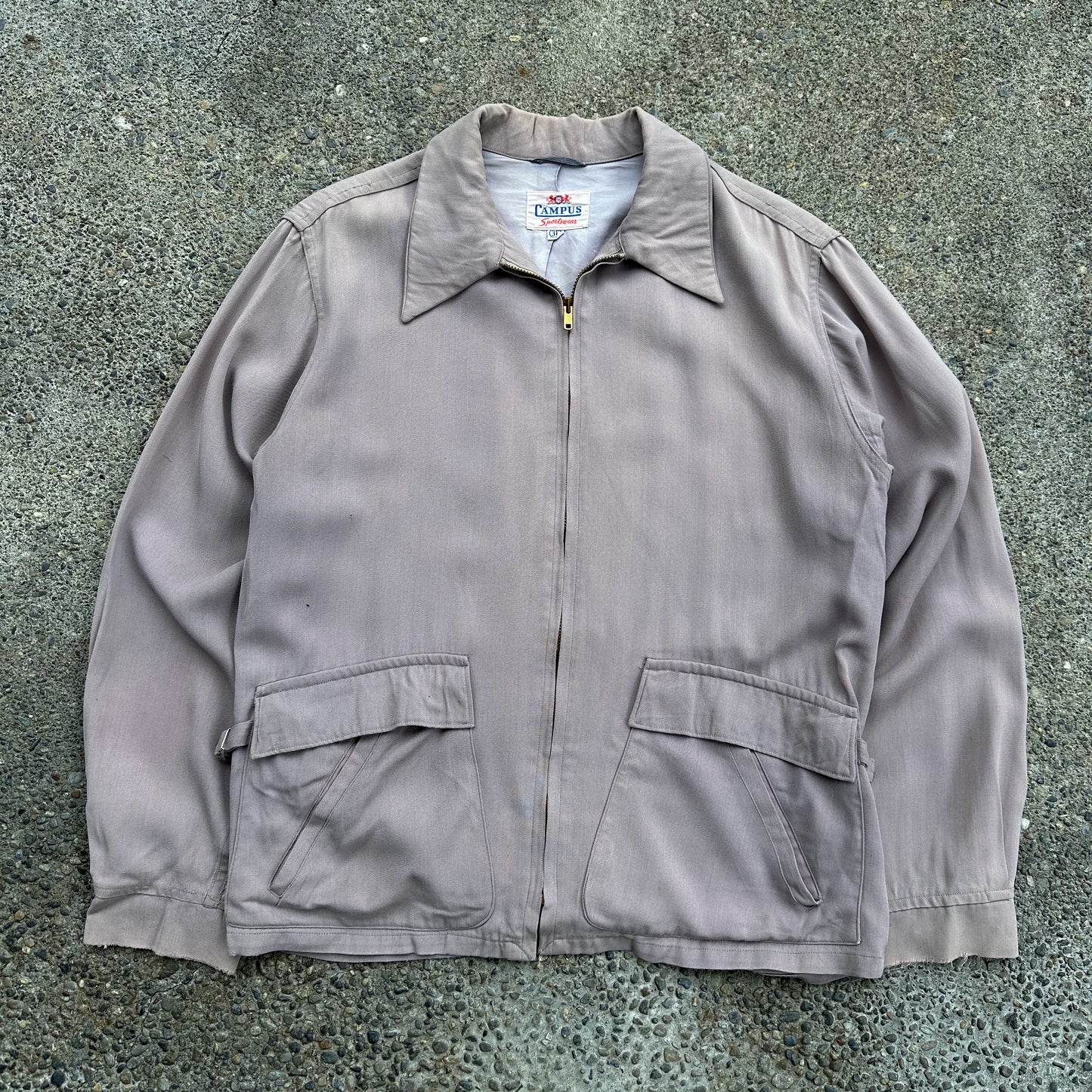 1950’s faded campus gabardine jacket