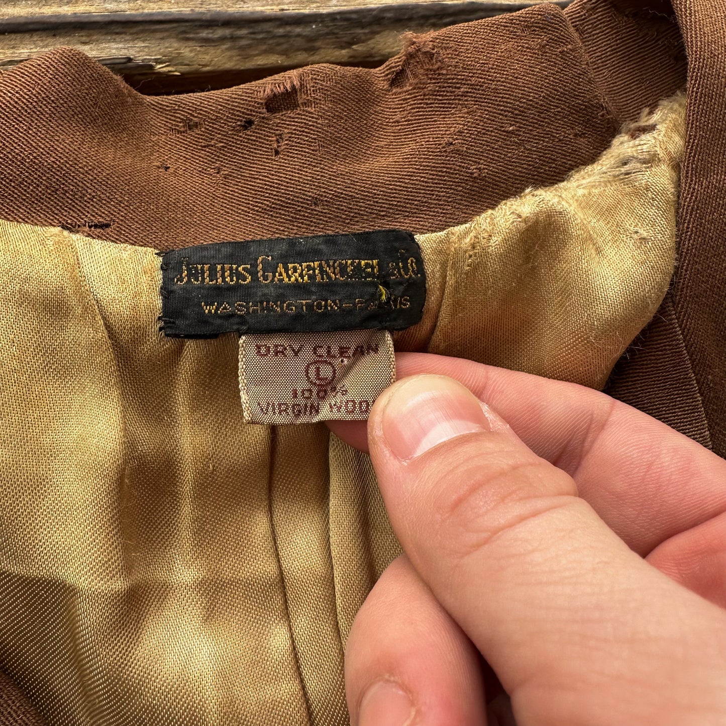 1940’s lightweight wool gabardine jacket